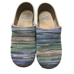 Dansko | Jute Pro Stripe Weave Textured Vegan Clog Medical Shoes | 5.5-6 36